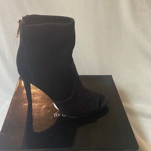 G by Guess Black Multi Fabric Booties